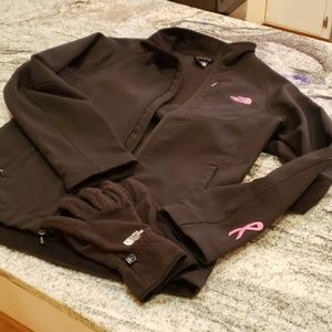 Northface zip up rain repellent coat